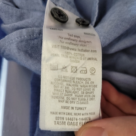 Ted Baker Casual Button Down, Men's, Size 5 (US XL) - Picture 5 of 7